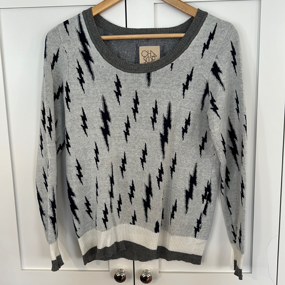 Chaser lightning bolt sweater